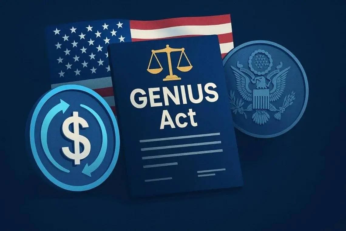 Image pour le guide Le GENIUS Act Est Loi : Le Guide Complet de la Régulation des Stablecoins aux USA