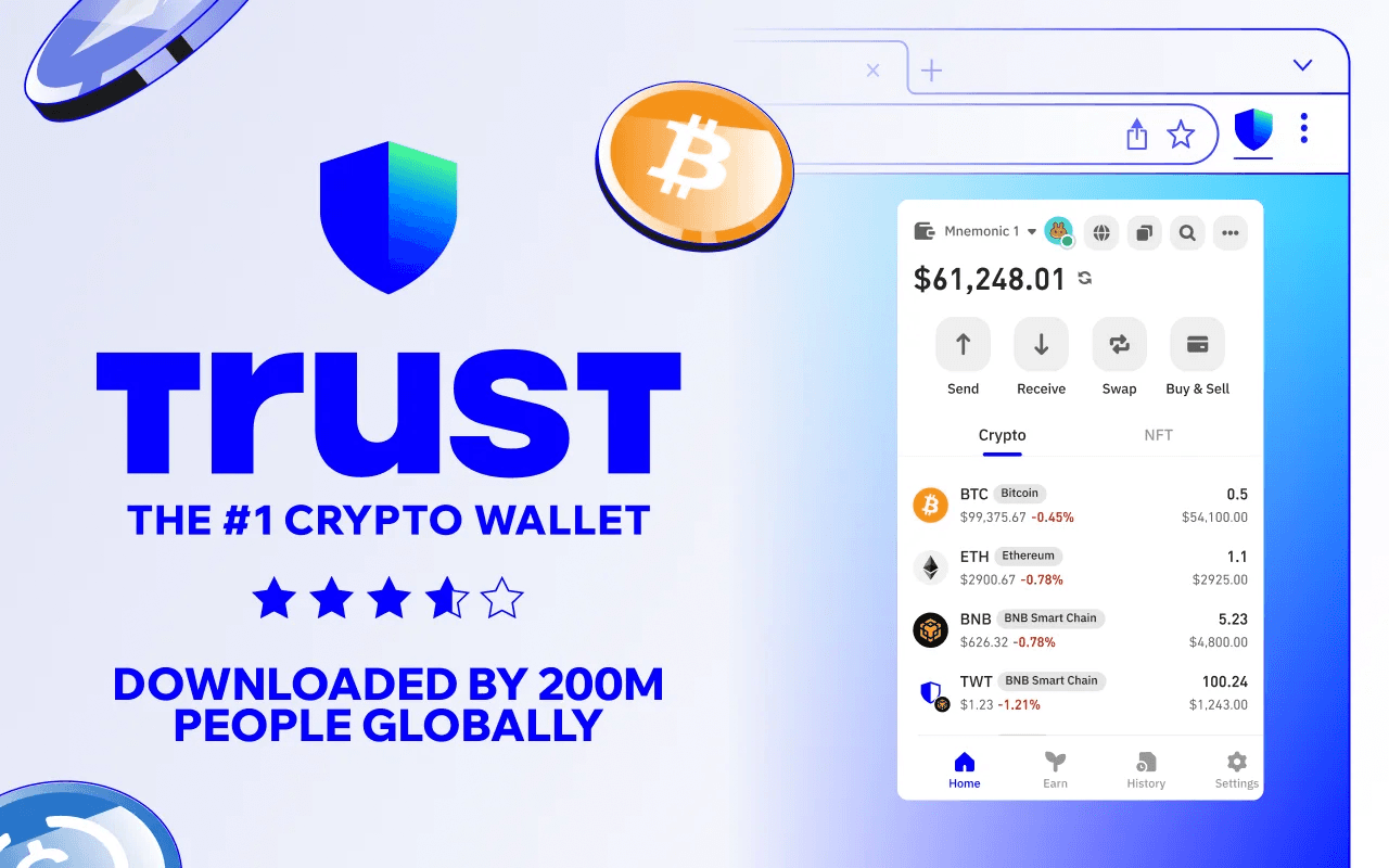 Image pour l'article Trust Wallet Lance les Actions et ETFs Tokenisés et Révolutionne la Finance