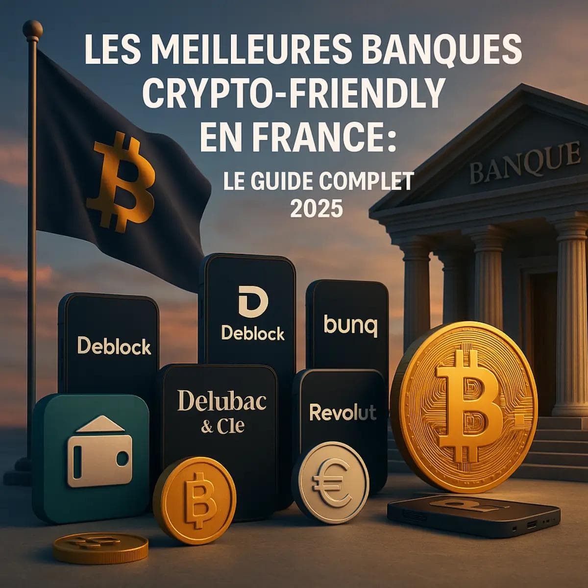 Image pour le guide Les Meilleures Banques Crypto-Friendly en France (2025)
